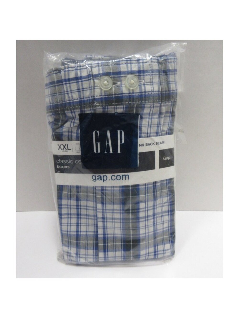 Gap Underwear XXL Boxer Shorts Plaid Classic Cotton Deadstock Y2K NEW